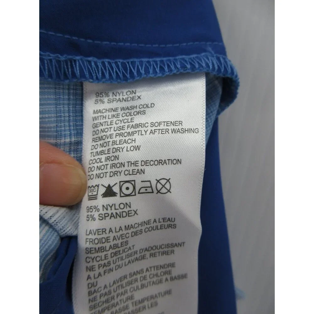 Tommy Bahama Shorts 42 Chino Golf Performance Plaid Stretch Marlin